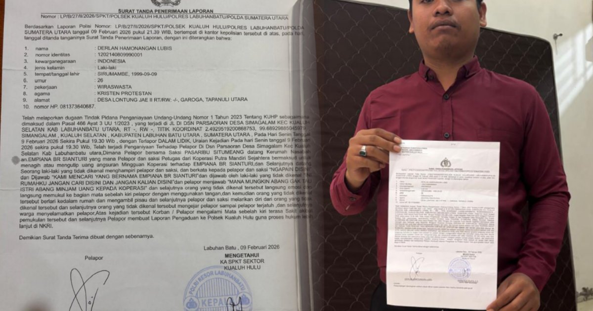 Tagih angsuran Nasabah, Kolektor dianiaya oleh Nasabah, Korban lapor Polsek Aek Kanopan