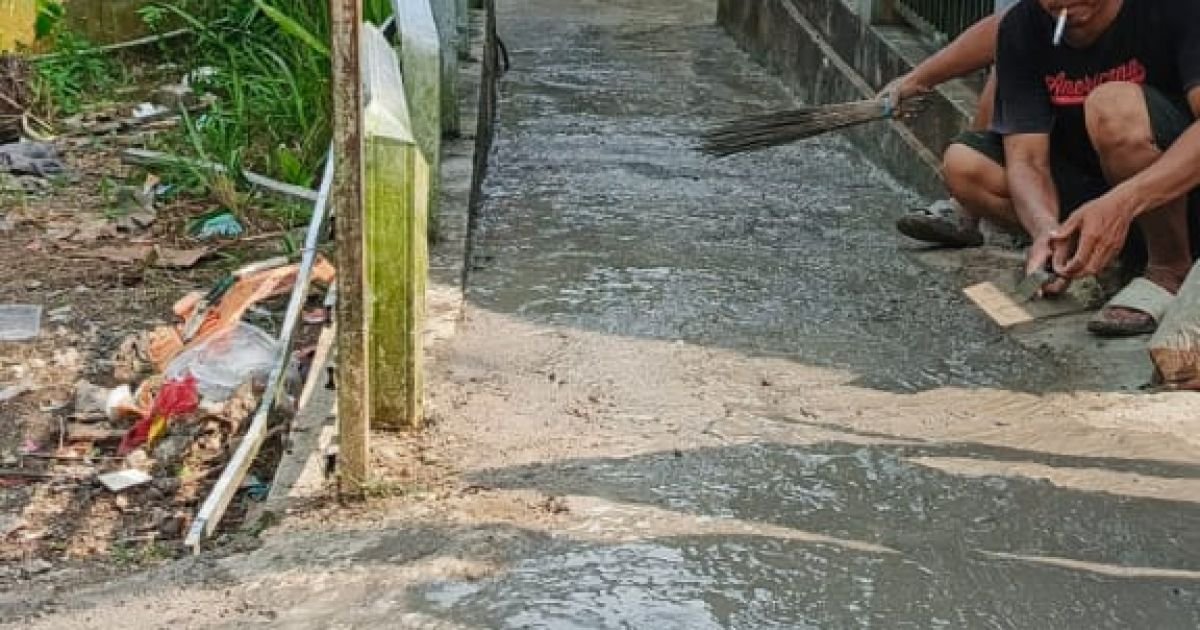 Pembangunan Jalan Gang di Desa Gandasoli Dibiayai Dana Desa Tahun 2026