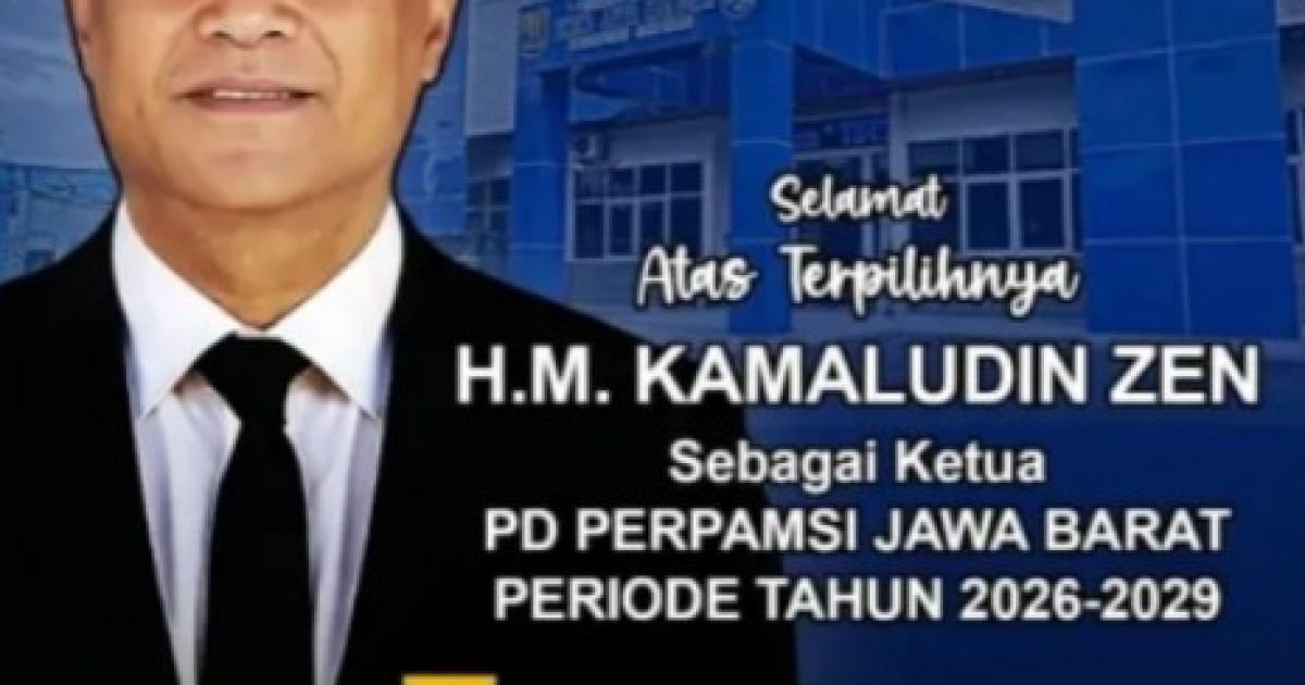 H.M.Kamaludin Zaen Terpilih Sebagai Ketua Perpamsi Jawa Barat Priode 2026-2029