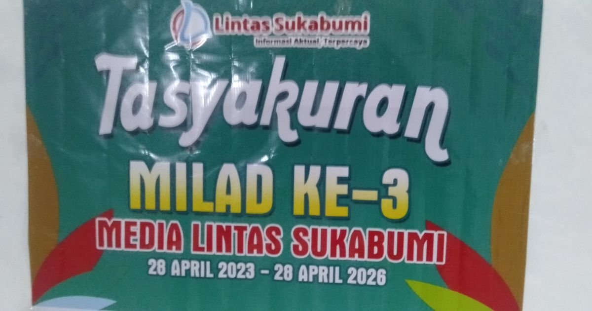 Media Lintas Sukabumi Gelar Milad ke-3, Diisi Tasyakur dan Santunan Anak Yatim serta Jompo