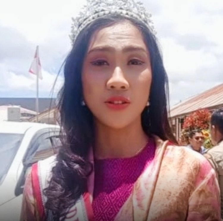 Finalis Putri Indonesia Perwakilan Sumut 2023 Tabitha Christabela boru Napitupulu, Kunjungi Sekolah SDN 173395 Dolok Sanggul