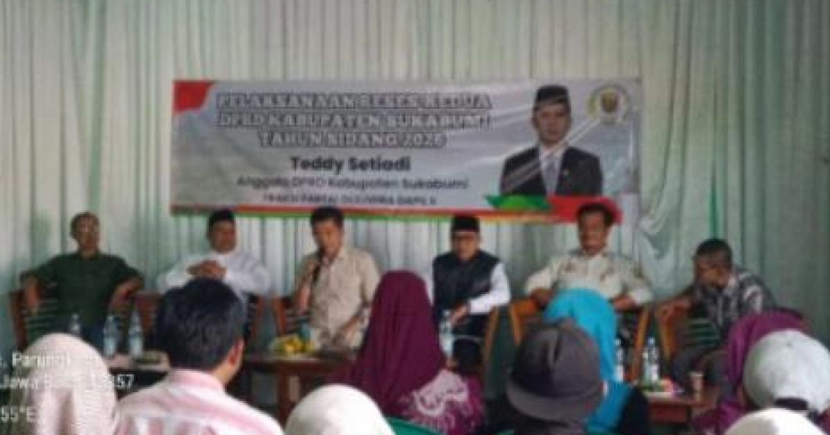 kegiatan Reses II Tahun Sidang 2026 yang dilaksanakan oleh Teddy Setiady (Anggota DPRD Kabupaten Sukabumi dari Fraksi Gerindra) di Desa Pondokkaso Landeuh