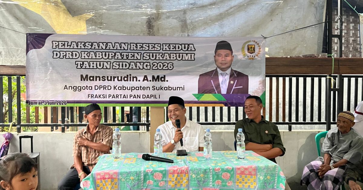 Anggota DPRD Kabupaten Sukabumi Partai PAN Mansurudin Gelar Reses Ke-II Tahun Sidang 2026, Fokus Infrastruktur Pertanian dan Pariwisata